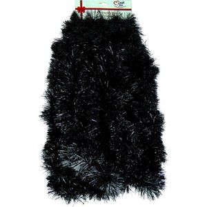 Black Seasonal Holiday Tinsel Garland 25 ft, Chris